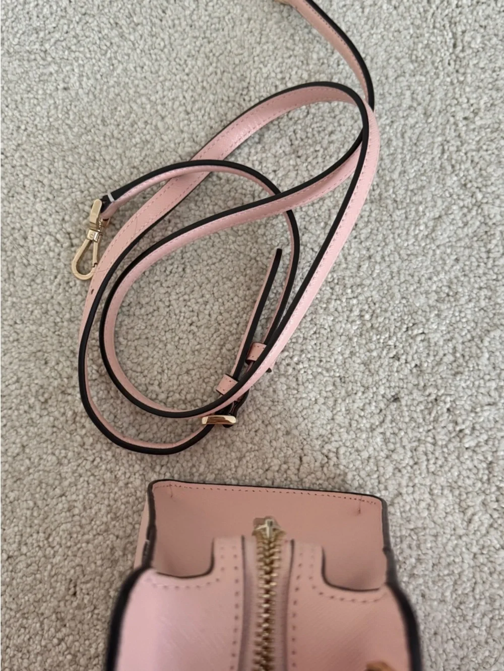 kate spade Pink Saffiano Leather Satchel with Gold Hardware - Picture 3 of 7